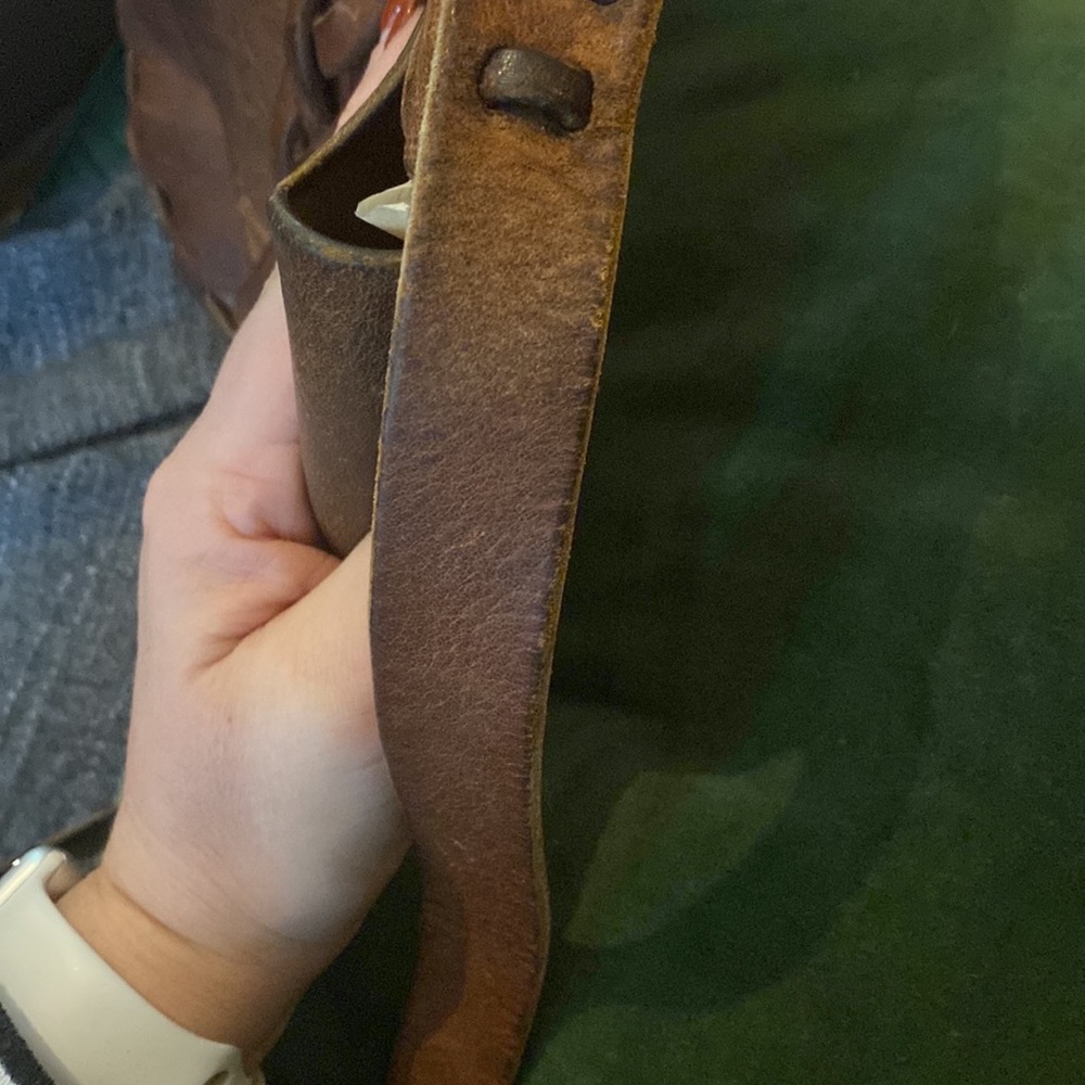 Awesome vintage leather bag! 1970's - Picture 11 of 13